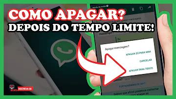 Apagar Para Todos Quanto Tempo - Como apagar mensagem no WhatsApp para todos depois do tempo?