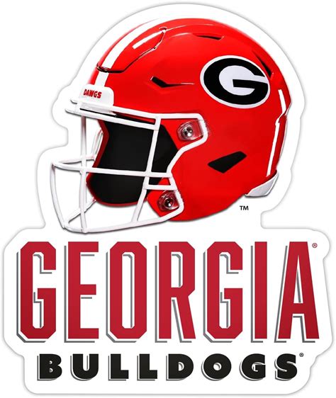 Amazon.com: UGA Georgia Bulldogs: Die Cut Sticker - UGA Football Helmet ...