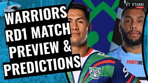 Cronulla Sharks Vs New Zealand Warriors Panel Preview Predictions