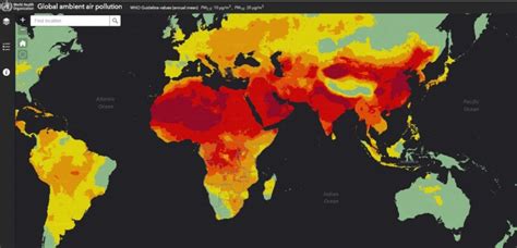 Pollution Monde Carte My Blog