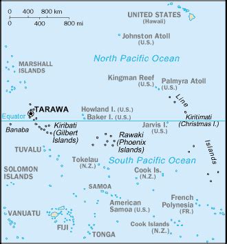 Kiribati Islands Map - Kiribati Islands • mappery