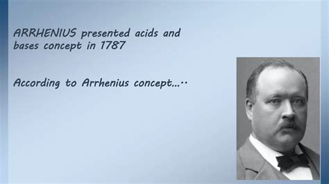 Arrhenius Concept Of Acids And Bases Ppt