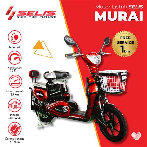 Jual Selis Emoped Sepeda Listrik Murai Shopee Indonesia