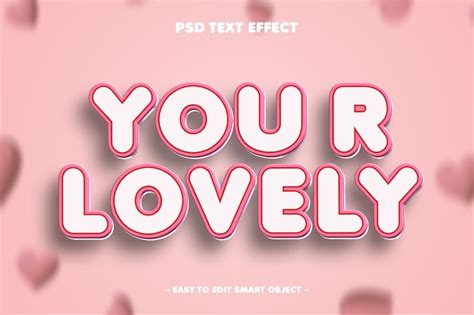 Premium Psd Valentine S Day Love Editable Text Effect