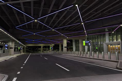 EWR Newark Terminal 1 Frontage - The Lighting Practice