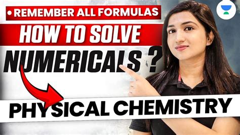 How To Solve Physical Chemistry Numerical Formulas