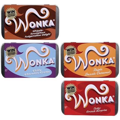 Charlie And The Chocolate Factory Wonka Bar Tin Case Set