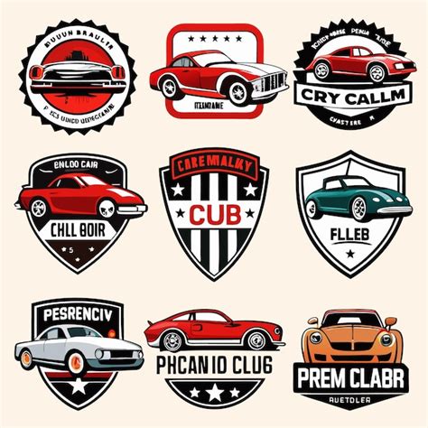 Coleção de logotipos de carros Emblemas automotivos icônicos para