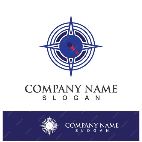 Premium Vector Compass Logo Template Vector Icon