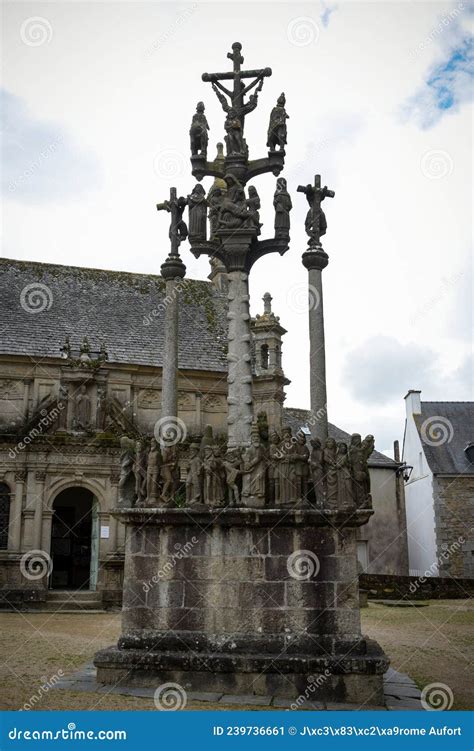 View on the Parish Enclosure of Saint ThÃgonnec in Finistere Stock