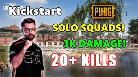 Eu Kickstart Kills K Damage Solo Squads Pubg Youtube