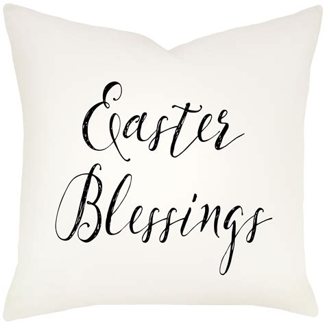 Easter Blessings Cotton Throw Pillow Wayfair