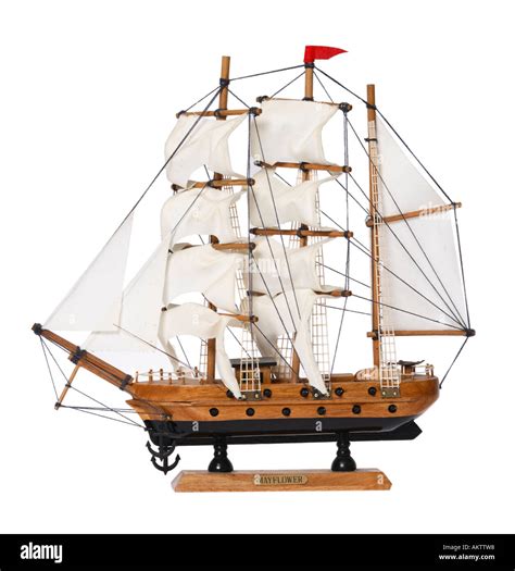 Mayflower Ship Model Stock Photo - Alamy