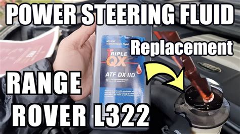 RANGE ROVER Power Steering FLUID Replacement YouTube