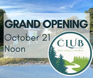 The Club On Cypress Disc Golf Course Grand Opening Ribbon Cutting