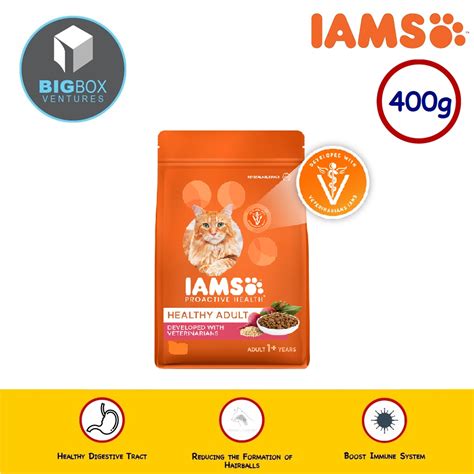 IAMS Proactive Health Cat Dry Food 400g Tuna And Salmon Adult