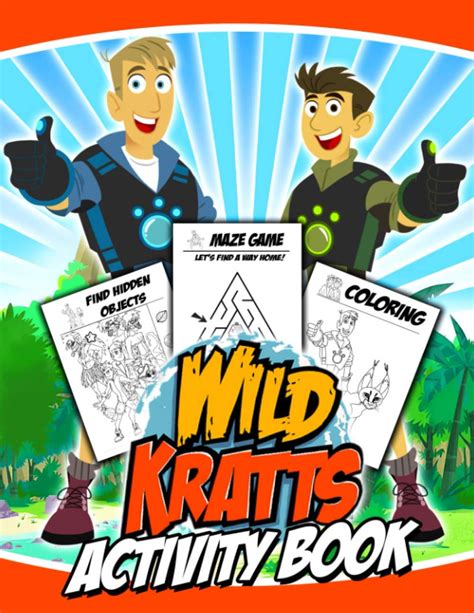 Wild Kratts Activity Book The Perfect Gift For Relaxation Stress