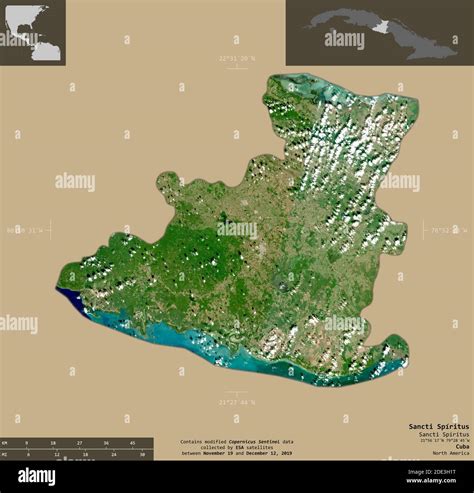 Sancti Spiritus provincia de Cuba Imágenes de satélite Sentinel 2