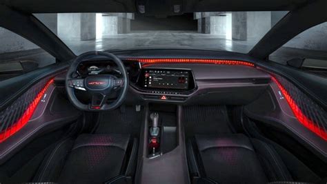 The Dodge Charger Daytona Srt Concepts Interior Is Modern Li Clean