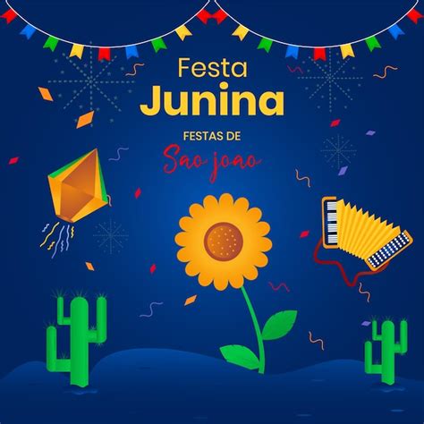 Celebraci N De La Festa Junina Brasil Junio Dise O De Cartones Y