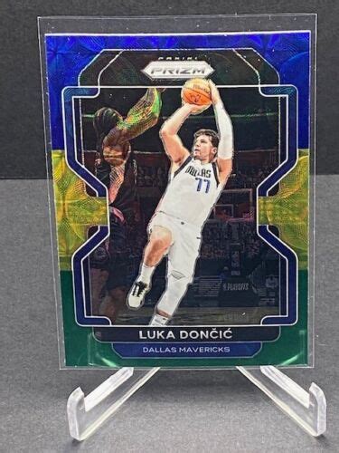 Nba Prizm Choice Luka Doncic Blue Yellow Green Prizm Ebay