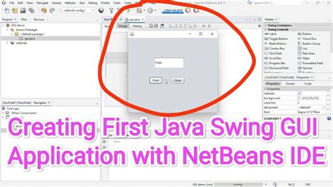 Creating First Java Swing Gui Application With Netbeans Youtube