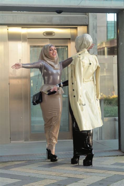 Hijab Sebastian Cauchos In Latex Clothing Conservative Fashion