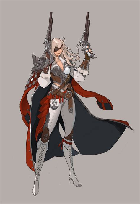 Artstation Gunner Eun Jin Female Character Design Character Design References Rpg Character