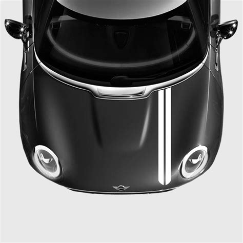 stickers bande double fine pour capot de mini