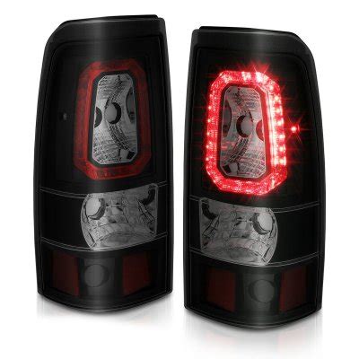 Gmc Sierra Denali Black Smoked Halo Led Tail Lights