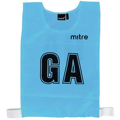 Pnbp06615 Mitre Netball Bib Sky Blue L Pack Of 7 Davies Sports