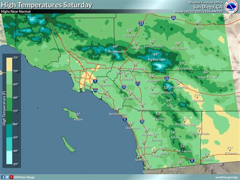 NWS San Diego on Twitter: "Cool through the weekend with another shot ...