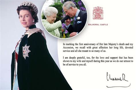 King Charles Pays Tribute To Late Queen Elizabeth Ii On First