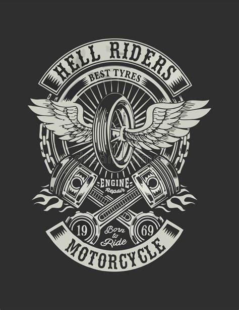 Biker T Shirt Design Templates Motorcycle Typography T Shirt Graphics