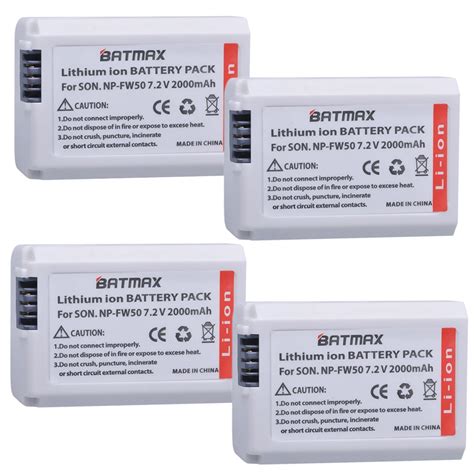 Batmax Bater A De C Mara Digital 7 4 V 2000mAh NP FW50 NP FW50 NPFW50