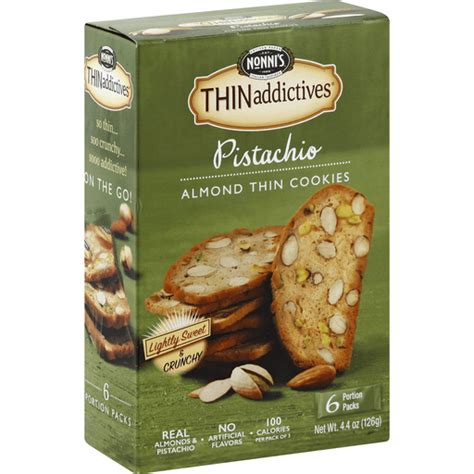 Nonnis Thin Addictives Cookies, Almond Thin, Pistachio | Cookies ...