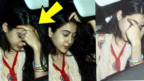 Saif Daughter Sara Ali Khan Crying In Public After Fight With Mom