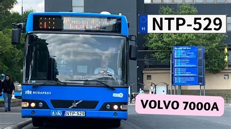 4KUTOLSÓ napja a NTP 529 VOLVO 7000A busznak amely a 276E vonalon