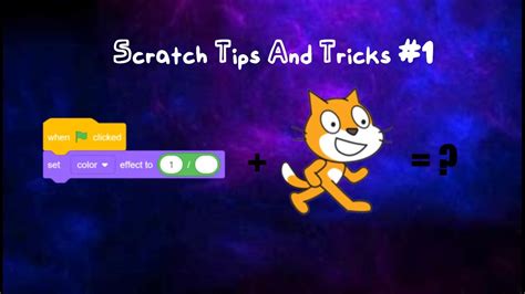 Scratch Tips and Tricks Episode 1 - YouTube