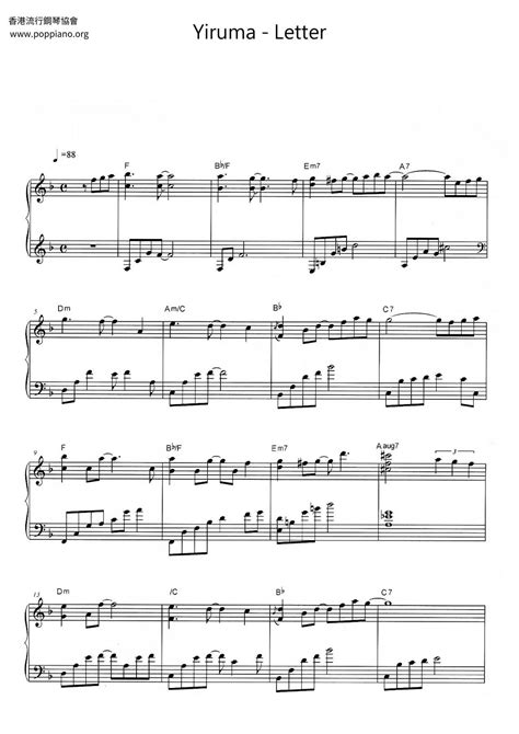 Letter Sheet Music Piano Score Free Pdf Download Hk Pop Piano Academy