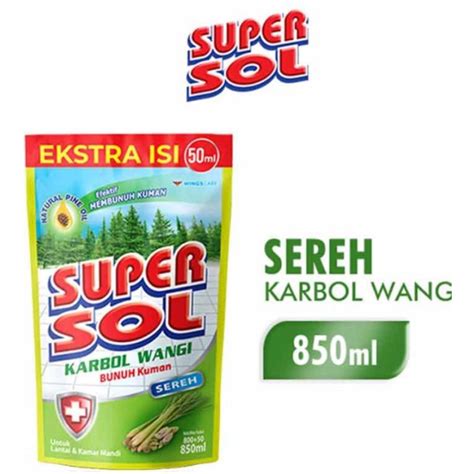 Jual Supersol Karbol Wangi Ml Shopee Indonesia