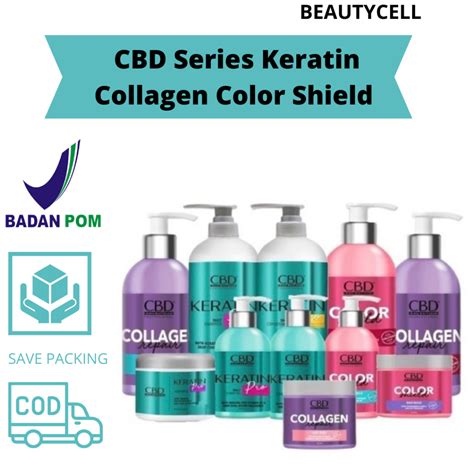 Jual CBD Series Keratin Collagen Color Shield Pro Paket 3in1 Hair Mask