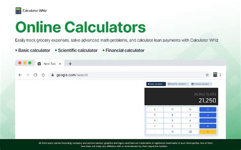 Calculator Whiz Google Chrome için Eklenti İndir