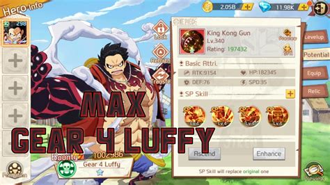 Max Gear 4 Luffy OP Voyage Chronicles Bounty Pirates Pirate Duel