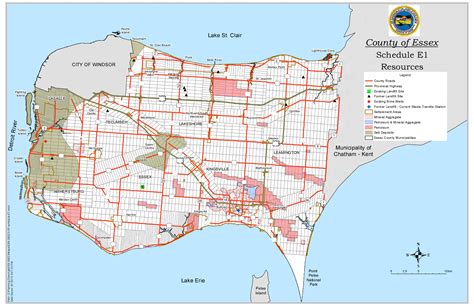 Official Plan Schedule Maps County Of Essex