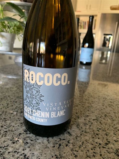 Rococo Chenin Blanc Vista Verde Usa California Central Coast