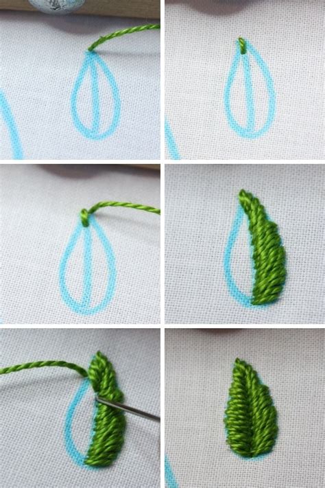 How To Embroider Leaves 9 Ways Crewel Ghoul