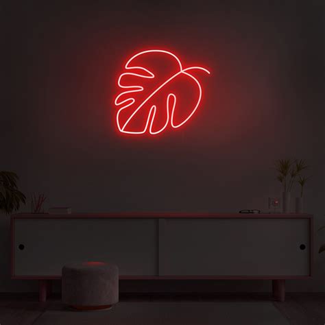 Monstera Neon Sign Neon Signs Led Neon Signs Custom Neon Signs