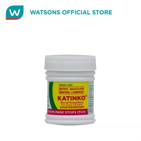 Katinko Methyl Salicylate Menthol Camphor Mg Lazada Ph