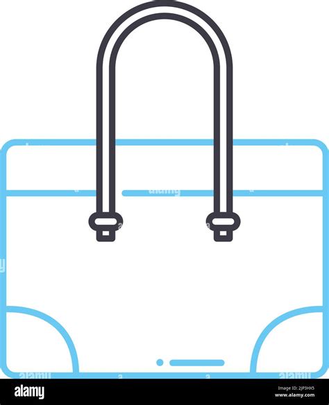 Briefcase Line Icon Outline Symbol Vector Illustration Concept Sign